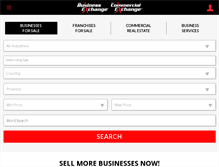 Tablet Screenshot of businessexchange.ca